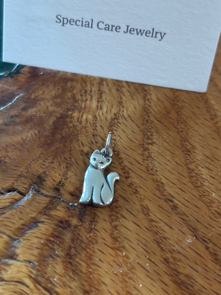James Avery Silver Cat Charm